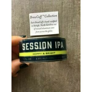 ZASS DESIGNS Handmade Recycled Bracelet BREW CUFF Craft Beer HOPPY & BRIGHT